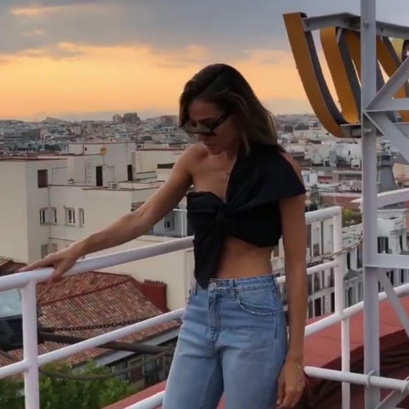 Zara Black One-Shoulder Top - Picture 5 of 13